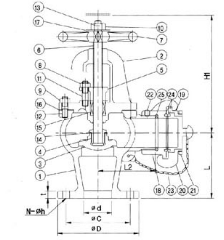 Drawing of JIS F7333 Cast Iron Angle Hose Valve.jpg Drawing of JIS F7333 Cast Iron Angle Hose Valve.jpg
